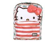 Backpack Hello Kitty Half Face Faded Red Blue New Licensed sanbk0206