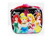 Lunch Bag Disney 4 Princess Rose Bag Black School Bag New A05372