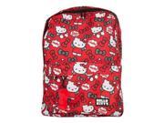 Backpack Hello Kitty Red Grey Bows New Licensed sanbk0204