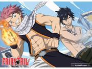 Wall Scroll Fairy Tail New Natsu Gray Fire Ice Anime Licensed ge60091