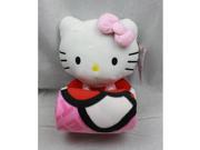 Blanket Hello Kitty Plush Doll Blanket Pink Bow Set New Fleece 68390