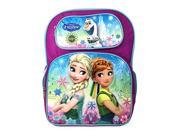 Backpack Frozen Fever Anna Elsa Olaf 16 Large School Bag New 664152