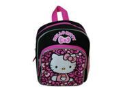 Mini Backpack Hello Kitty Lovely Bow Black Pink 10 New 811355