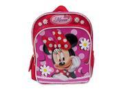Mini Backpack Disney Minnie Mouse Red Flowers New 053115