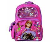 Backpack Disney Sofia The First Pink 16 Large School Bag New 052262