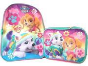 Backpack Paw Patrol Pink Girls w Lunch Bag New 055904