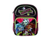 Backpack Monster High Skull Goth Ghoulfriends Girls School Bag New 069197