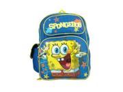 Backpack Spongebob Blue 16 School Bag New 618704
