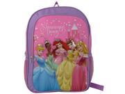 Backpack Disney Princess Group New Girls School Bag Pink 505172