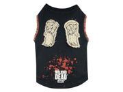 Pets Supply Dog T Shirt The Walking Dead Daryl Wings Tee L TWD215