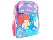Backpack Disney Little Mermaid Ariel w Flounder 16 New 675950