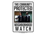 Neighborhood Watch Pulp Fiction Tin Sign by NMR Calendars