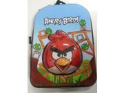 Backpack Angry Birds 3D Red Bird Face Head Large School Bag New 048710