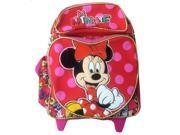 Small Rolling Backpack Disney Minnie Mouse Comic Book New Bag 636135