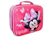 Lunch Bag Disney Minnie Mouse Pink Bow Kit Case New 143835