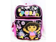 Medium Backpack Dora the Explorer Butterfly Black New School Bag a02678