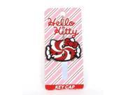 Key Cap - Hello Kitty - Peppermint Swirl Candy Rubber PVC New sankc0224 Key Cap - Hello Kitty - Peppermint Swirl Candy Rubber PVC New sankc0224