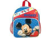 Mini Backpack Disney Mickey Mouse Blue School Bag New 638054