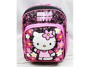 Mini Backpack Hello Kitty Flowers Black New School Bag Book Girls 82595