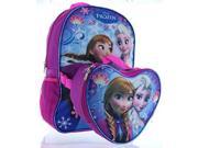 Backpack Disney Frozen Anna Elsa Blue w Lunch Girls Bag School Bag 055065