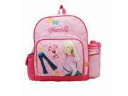 Small Backpack Barbie w Water Bottle Pink Jeans New School Bag 18453