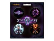 Pin Pack Starcraft II Set of 4 Buttoms Heart of Swarm New Toys Gifts j3926
