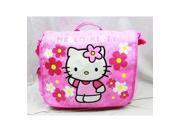 Messenger Bag Hello Kitty Flowers Pink New School Book Bag 82593