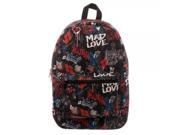 Backpack Suicide Squad Harley Quinn Scribble Sublimated New bq47fvssq