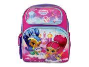 Small Backpack Shimmer And Shine Purple Girls 12 New 680480