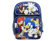 Backpack Sonic the Hedgehog w Kunckles Tails 16 School Bag Bew sh28752