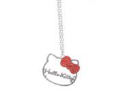 Necklace Hello Kitty New Sanrio Hello Kitty w Rhinestone Bow sann0078