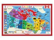 Placemat Tot Talk Canada Meal Dinning Kids Meal Learning Mat tot1046