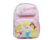 Medium Backpack Disney Princess Pink w Flowers New School Bag 37697
