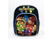 Mini Backpack Nintendo Super Mario Group Black 10 New SD28261