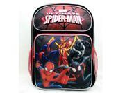Backpack Marvel Spiderman Group Black 16 School Bag New US28266