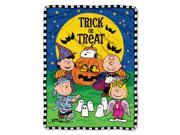 Micro Raschel Throws Peanuts Spooky Gang New 46 x60