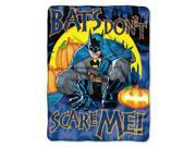 Micro Raschel Throws DC Comics Batman Not Scary New 46 x60