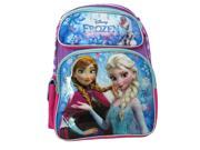 Backpack Disney Frozen Blue Purple Elsa Anna 16 School New 684907
