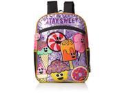 Backpack Emojination Emoji Stay Sweet Pink 16 School Bag New 134550