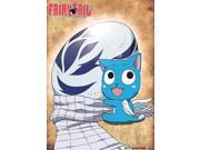 Wall Scroll Fairy Tail New Happy with Egg Poster Licensed ge60086