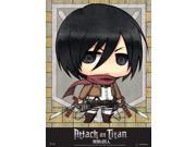 Fabric Poster Attack on Titan New SD Mikasa Wall Art Anime ge79082