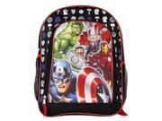 Backpack Marvel Avengers 16 Group Team New School Bag 136200