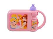 Lunch Box Disney Princess Combo Case w Water Bottle Girls New MBPR