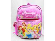 Backpack Disney Princess w Flowers Pink Large Girls School Bag New a03888