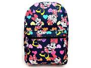 Backpack Disney Minnie Mouse w Hears School Bag New 100292