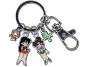 Sailor Jupiter Mars Metallic Sailor Moon Key Chain anime bag clip zipper pull GE Animation