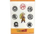Sticker Dragon Ball Z SS3 Goku Symbols Set Toys Anime Licensed ge55521
