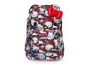 Backpack Hello Kitty All Stars Print Face With Bow New Gifts sanbk0152