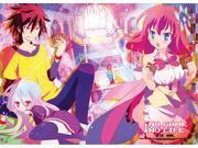 Fabric Poster No Game No Life Play Cards Wall Art Licensed ge79355
