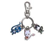 Key Chain Fairy Tail Happy Carla Pantherlily Exceed Metal New ge85354